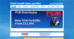 Desktop Screenshot of forkliftswa.com.au